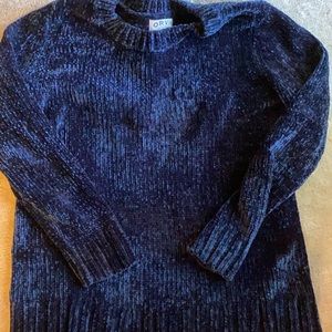 Navy chenille sweater